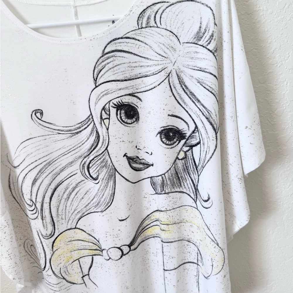 Disney “Belle” Poncho T-Shirt - Picture 2 of 7